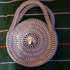 Recycled pop top hand bag